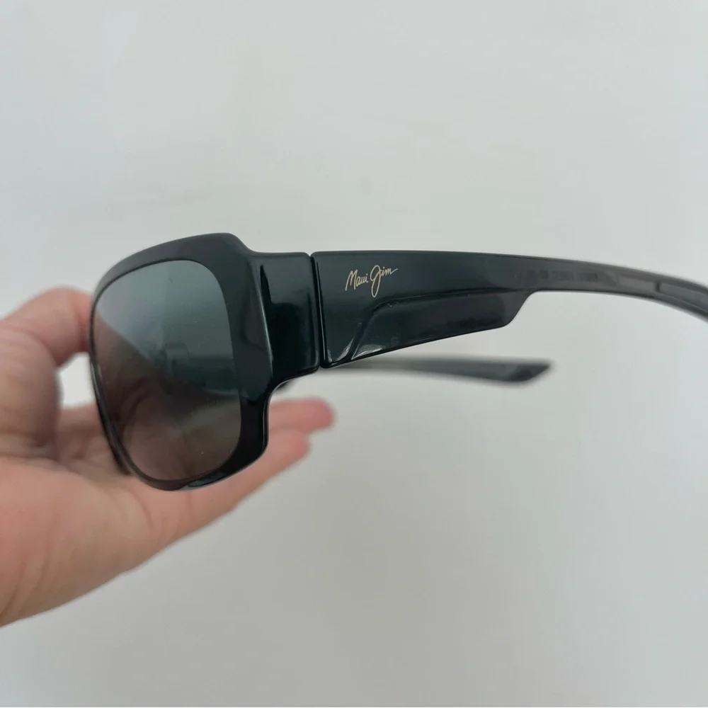 Maui Jim Bamboo Forest 415 02j Sunglasses Black Polarized Lens READ Unisex